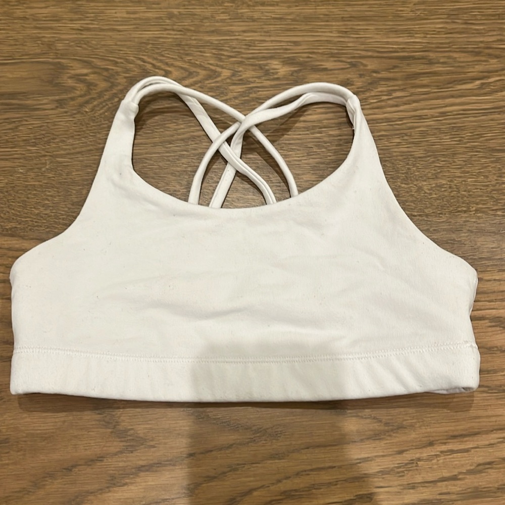 white athleta sports bra for girls